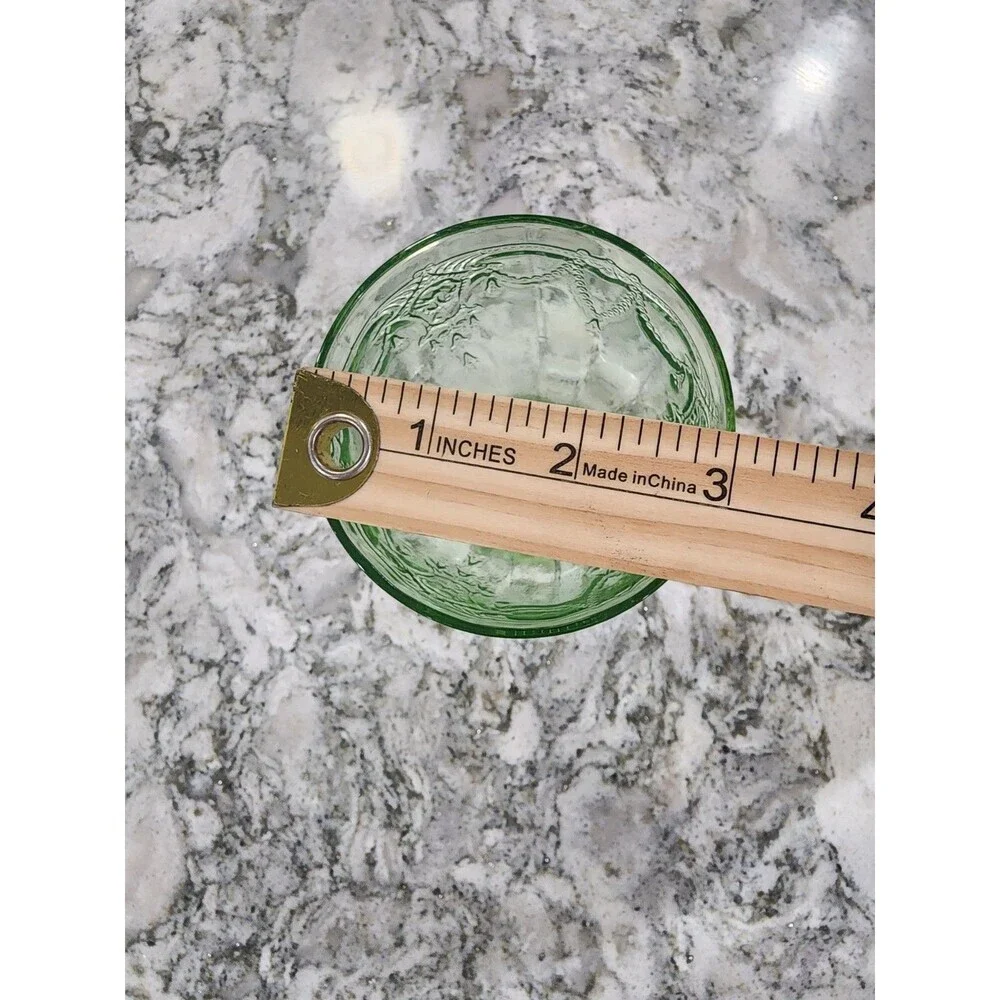 HOCKING GLASS CO. CAMEO BALLERINA GREEN 5-7/8